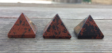 Load image into Gallery viewer, MAHOGANY OBSIDIAN natural Medium gemstone crystal pyramid 27-30mm