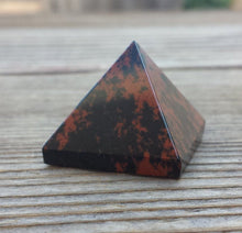 Load image into Gallery viewer, MAHOGANY OBSIDIAN natural Medium gemstone crystal pyramid 27-30mm