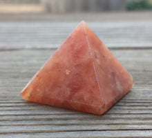 Load image into Gallery viewer, SUNSTONE natural Medium gemstone crystal pyramid 27-30mm