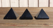 Load image into Gallery viewer, BLACK OBSIDIAN natural Medium gemstone crystal pyramid 27-30mm