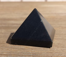 Load image into Gallery viewer, BLACK OBSIDIAN natural Medium gemstone crystal pyramid 27-30mm
