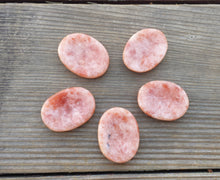 Load image into Gallery viewer, SUNSTONE Worry Stone Natural Stone Hand Carved Gemstone Worry Stone