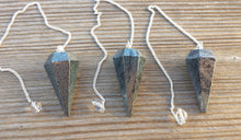 Load image into Gallery viewer, HEMATITE Natural Stone Gemstone Faceted Pendulum