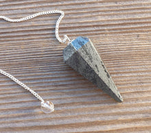 Load image into Gallery viewer, HEMATITE Natural Stone Gemstone Faceted Pendulum