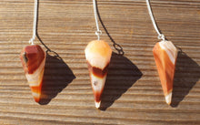 Load image into Gallery viewer, CARNELIAN Natural Stone Gemstone Faceted Pendulum