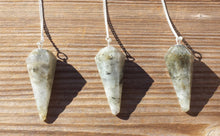Load image into Gallery viewer, LABRADORITE Natural Stone Gemstone Faceted Pendulum