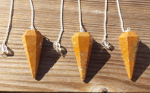 Load image into Gallery viewer, CAMEL JASPER Natural Stone Gemstone Faceted Pendulum