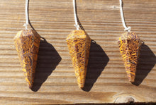 Load image into Gallery viewer, CALLIGRAPHY STONE (Miriam Stone)   Natural Stone Gemstone Faceted Pendulum
