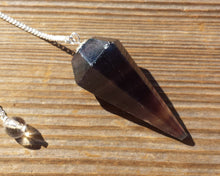 Load image into Gallery viewer, FLUORITE  Natural Stone Gemstone Faceted Pendulum