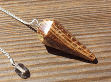 Load image into Gallery viewer, ARAGONITE Natural Stone Gemstone Faceted Pendulum