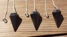 Load image into Gallery viewer, ONYX Natural Stone Gemstone Faceted Pendulum