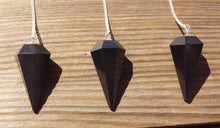 Load image into Gallery viewer, ONYX Natural Stone Gemstone Faceted Pendulum