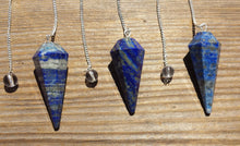 Load image into Gallery viewer, LAPIS LAZULI Natural Stone Gemstone Faceted Pendulum