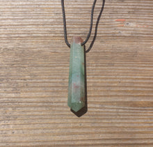 Load image into Gallery viewer, GREEN AVENTURINE Crystal Point Pendant With Adjustable Cord Stone Natural Gemstone