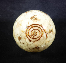 Load image into Gallery viewer, Medium (40-50mm) MOONSTONE Orgone Gemstone Sphere Orgone Sphere
