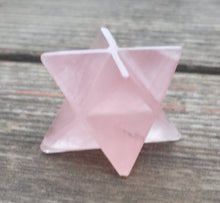 Load image into Gallery viewer, GEMSTONE MERKABA STAR Natural Rose Quartz(One)