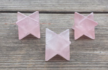 Load image into Gallery viewer, GEMSTONE MERKABA STAR Natural Rose Quartz(One)