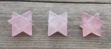Load image into Gallery viewer, GEMSTONE MERKABA STAR Natural Rose Quartz(One)