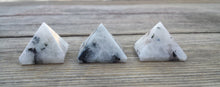 Load image into Gallery viewer, RAINBOW MOONSTONE natural Medium gemstone crystal pyramid 27-30mm