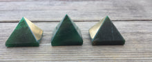 Load image into Gallery viewer, JADE natural Medium gemstone crystal pyramid 27-30mm