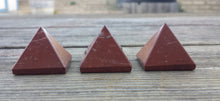 Load image into Gallery viewer, RED JASPER natural Medium gemstone crystal pyramid 27-30mm