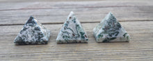 Load image into Gallery viewer, TREE AGATE natural Medium gemstone crystal pyramid 27-30mm