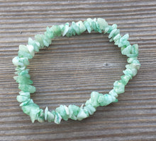 Load image into Gallery viewer, GREEN AVENTURINE Natural Stone Gemstone Stretchy Chip Bracelet