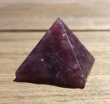 Load image into Gallery viewer, LEPIDOLITE natural small gemstone crystal pyramid 20-22