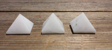 Load image into Gallery viewer, WHITE AGATE natural small gemstone crystal pyramid 20-22