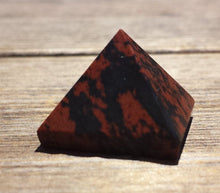 Load image into Gallery viewer, MAHOGANY OBSIDIAN natural small gemstone crystal pyramid 20-22