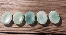 Load image into Gallery viewer, GREEN AVENTURINE Worry Stone Natural Stone Hand Carved Gemstone Worry Stone