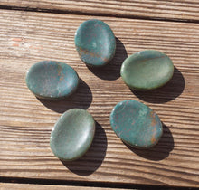 Load image into Gallery viewer, BLOODSTONE Worry Stone Natural Stone Hand Carved Gemstone Worry Stone