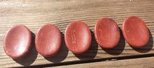 Load image into Gallery viewer, RED JASPER Worry Stone Natural Stone Hand Carved Gemstone Worry Stone