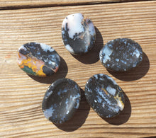 Load image into Gallery viewer, SOLOMON AGATE Worry Stone Natural Stone Hand Carved Gemstone Worry Stone