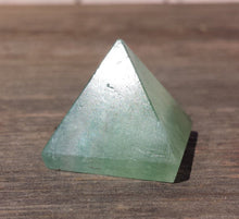 Load image into Gallery viewer, GREEN FLUORITE natural Medium gemstone crystal pyramid 27-30mm