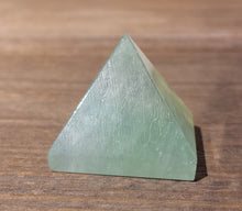 Load image into Gallery viewer, GREEN FLUORITE natural Medium gemstone crystal pyramid 27-30mm