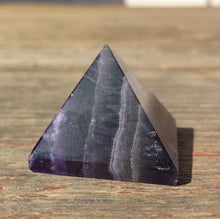 Load image into Gallery viewer, RAINBOW FLUORITE natural Medium gemstone crystal pyramid 27-30mm