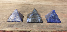Load image into Gallery viewer, SODALITE natural Medium gemstone crystal pyramid 27-30mm