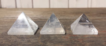 Load image into Gallery viewer, CLEAR QUARTZ natural Medium gemstone crystal pyramid 27-30mm