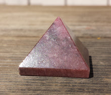 Load image into Gallery viewer, RHODONITE natural Medium gemstone crystal pyramid 27-30mm