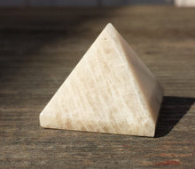 Load image into Gallery viewer, MOONSTONE natural Medium gemstone crystal pyramid 27-30mm