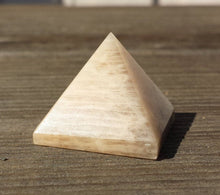 Load image into Gallery viewer, MOONSTONE natural Medium gemstone crystal pyramid 27-30mm