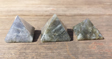 Load image into Gallery viewer, LABRADORITE natural Medium gemstone crystal pyramid 27-30mm