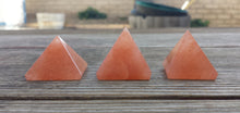Load image into Gallery viewer, PEACH AVENTURINE natural Medium gemstone crystal pyramid 27-30mm