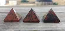Load image into Gallery viewer, MAHOGANY OBSIDIAN natural Medium gemstone crystal pyramid 27-30mm