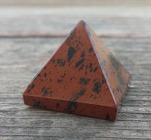 Load image into Gallery viewer, MAHOGANY OBSIDIAN natural Medium gemstone crystal pyramid 27-30mm