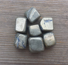 Load image into Gallery viewer, Three (3)  PYRITE TUMBLED Stones Medium/Large Natural Tumble Stones