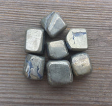 Load image into Gallery viewer, Six (6)  PYRITE TUMBLED Stones Medium/Large Natural Tumble Stones