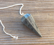Load image into Gallery viewer, HEMATITE Natural Stone Gemstone Faceted Pendulum