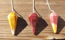 Load image into Gallery viewer, MOOKAITE JASPER Natural Stone Gemstone Faceted Pendulum